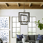 Люстра из пересекающихся квадратных элементов Intersecting Squares варинант исполнения - 2 | Loft Concept в Барнауле