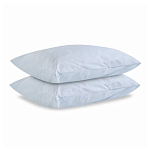 Постельное белье голубого цвета из перкаля с принтом 200х220 см Aurora Allure варинант исполнения - 2 | Loft Concept в Барнауле