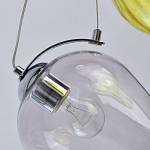 Люстра каскадная с 5-ю разноцветными стеклянными плафонами Kaleido варинант исполнения - 9 | Loft Concept в Барнауле