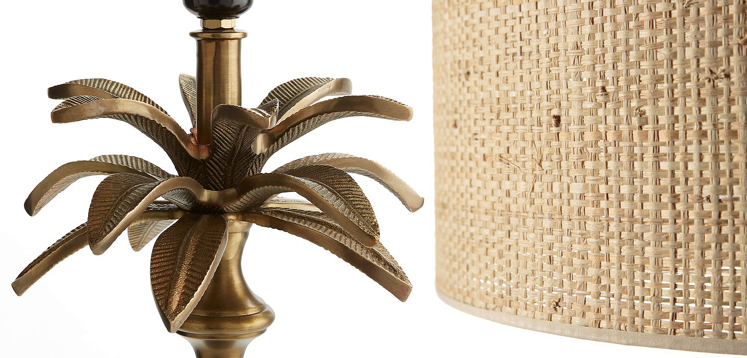 Торшер Palm Raphia Lampshade Торшер Palm Raphia Lampshade - Loft-Concept в Барнауле