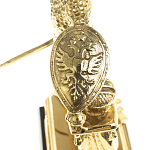 Часы настольные бронзовые из натурального камня Яшма Stone Clock варинант исполнения - 5 | Loft Concept в Барнауле