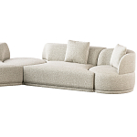 Угловой диван Calypso с поворотным механизмом и пуфом   варинант исполнения - 3 | Loft Concept в Барнауле