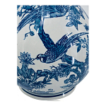 Ваза с мотивами цветущего сада с попугаями Blue Vase Inspired by Nature варинант исполнения - 3 | Loft Concept в Барнауле