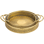 Поднос железный Gold Mesh варинант исполнения - 1 | Loft Concept в Барнауле