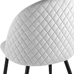 Мягкий стул в сером велюре Miruna Chair варинант исполнения - 6 | Loft Concept в Барнауле