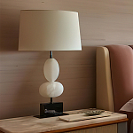 Настольная лампа на фигурном мраморном основании Conundrum варинант исполнения - 4 | Loft Concept в Барнауле