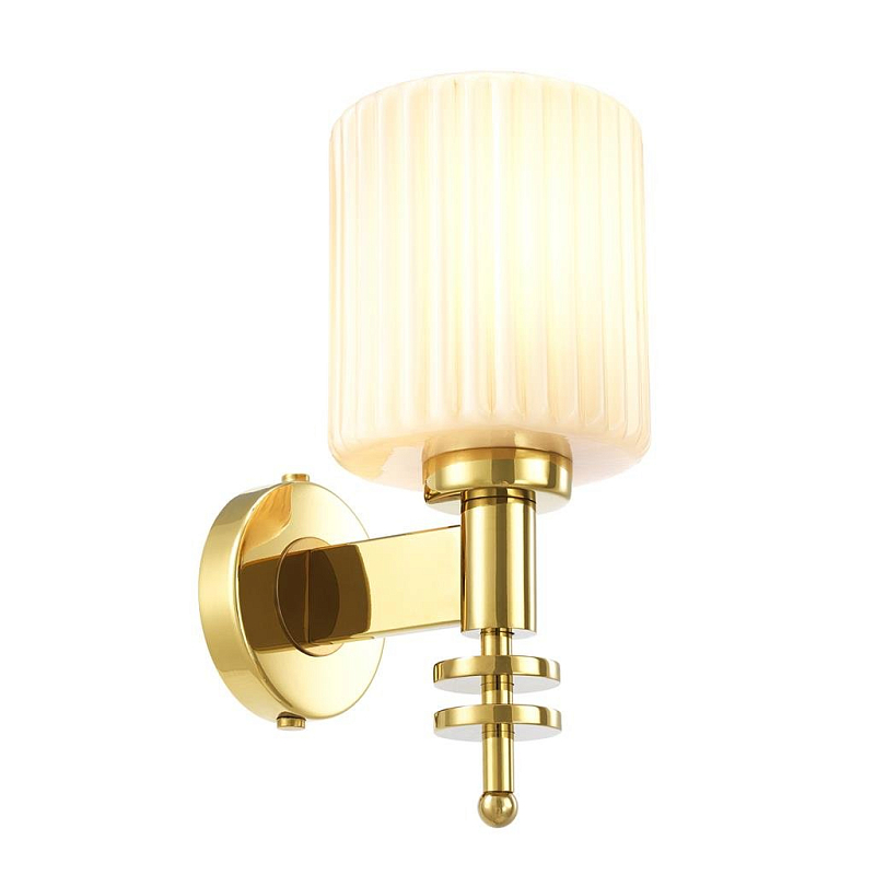 Бра Eichholtz Wall Lamp Ponza Gold Глянцевое золото Белый Бра Eichholtz Wall Lamp Ponza Gold Глянцевое золото Белый в Барнауле | Loft Concept