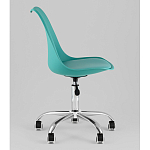 Офисный стул на металлическом основании EGGERY Blue пластик варинант исполнения - 4 | Loft Concept в Барнауле