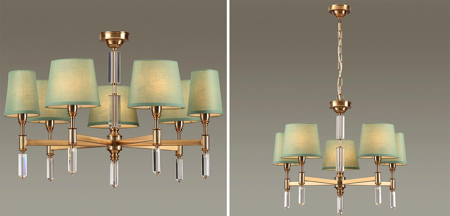 Люстра Ramona Green Chandelier Люстра Ramona Green Chandelier - Loft-Concept в Барнауле
