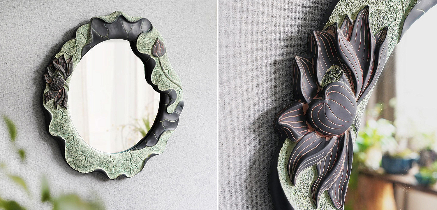 Зеркало Mirror Lotus Flowers circle Зеркало Mirror Lotus Flowers circle - Loft-Concept в Барнауле