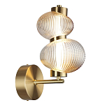 Бра с 2-мя рифлеными стеклянными шарами Marcelh Light варинант исполнения - 6 | Loft Concept в Барнауле