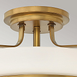 Потолочный светильник с круглым матовым белым плафоном Hinkley варинант исполнения - 2 | Loft Concept в Барнауле