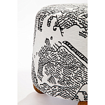 Пуф Wakonda с Круглыми ножками Черно-Белый орнамент варинант исполнения - 3 | Loft Concept в Барнауле