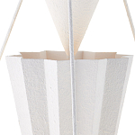 Люстра светодиодная белая геометрической формы с рифленым плафоном White Geometric Lamps варинант исполнения - 2 | Loft Concept в Барнауле