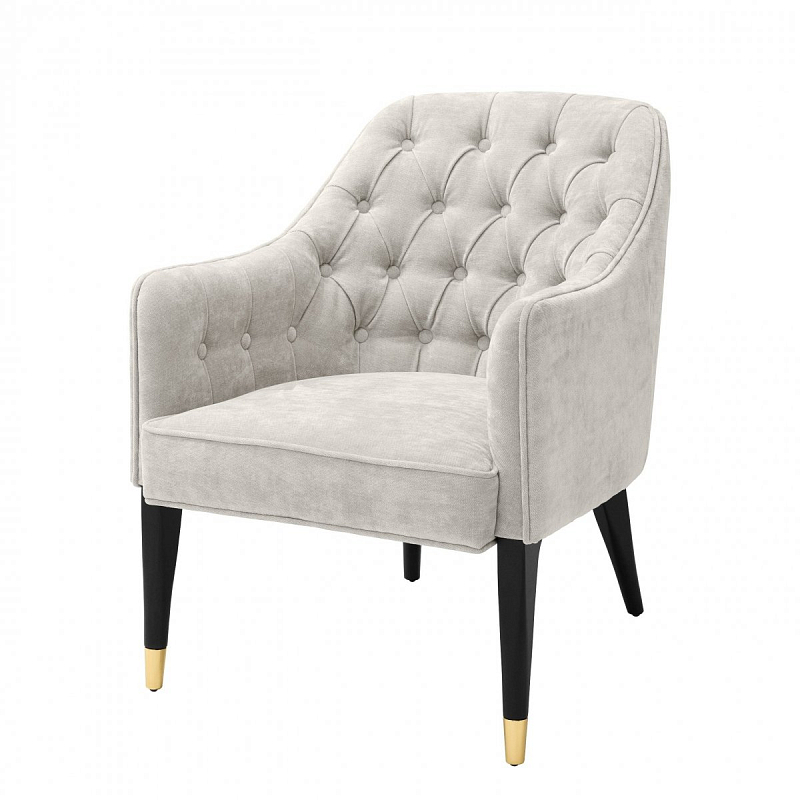 Кресло Eichholtz Chair Cyrus Sand Молочный Черный Кресло Eichholtz Chair Cyrus Sand Молочный Черный в Барнауле | Loft Concept