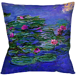 Подушка декоративная с цветочным принтом Impressionism in Art варинант исполнения - 1 | Loft Concept в Барнауле