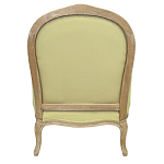 Кресло Ava Classical Armchair green striped flax варинант исполнения - 2 | Loft Concept в Барнауле