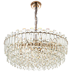 Круглая многоярусная люстра с хрустальным декором Cascade Waterfall Chandelier 18 варинант исполнения - 2 | Loft Concept в Барнауле