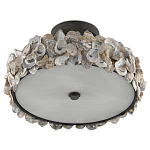 Потолочный светильник круглый с абажуром из устричных раковин Sea Ravens варинант исполнения - 4 | Loft Concept в Барнауле