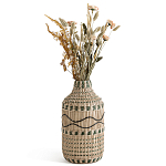 Ваза декоративная из натурального плетеного бамбука Bamboo Decor 35 варинант исполнения - 1 | Loft Concept в Барнауле