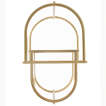 Комплект из 2-х приставных столиков на металлическом основании цвета латунь Ambassador варинант исполнения - 3 | Loft Concept в Барнауле