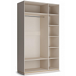 Шкаф 3-х дверный с зеркальными дверями Satin Furniture варинант исполнения - 2 | Loft Concept в Барнауле