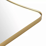 Зеркало золотистое с закруглёнными углами Thin Frame варинант исполнения - 3 | Loft Concept в Барнауле