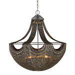 Люстра в форме колокола с декором из тонких железных нитей Jagged Pattern варинант исполнения - 3 | Loft Concept в Барнауле