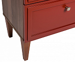 Тумба прикроватная красная из массива бука с 2-мя ящиками Wenge Light варинант исполнения - 4 | Loft Concept в Барнауле