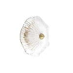 Бра в форме прозрачного стеклянного цветка с рельефной текстурой Textured Glass варинант исполнения - 7 | Loft Concept в Барнауле