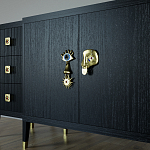 Большой Комод-буфет Elsa Dreams Black с ящиками варинант исполнения - 2 | Loft Concept в Барнауле