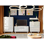 Полка с зеркальным декором Arden Mirror Shelf варинант исполнения - 5 | Loft Concept в Барнауле