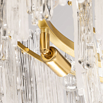 Люстра круглая с прозрачными стержнями разной длины Textured Glass Chandelier варинант исполнения - 6 | Loft Concept в Барнауле