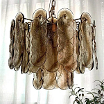 Люстра из круглых стеклянных элементов Vienna варинант исполнения - 3 | Loft Concept в Барнауле