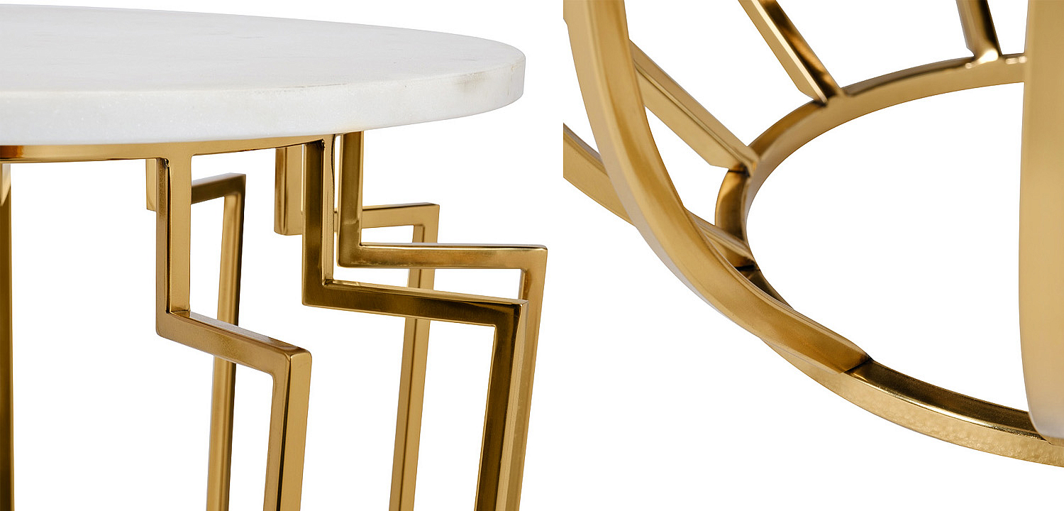 Приставной стол Embret Marble Side Table Приставной стол Embret Marble Side Table - Loft-Concept в Барнауле