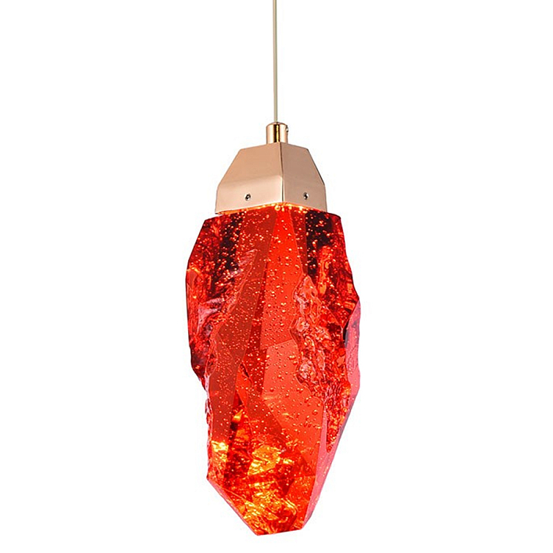 Подвесной светильник Soar Hanging Lamp Brass Red Красный Красный Латунь в Барнауле | Loft Concept 