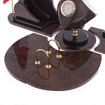 Настольный письменный набор из природного камня обсидиана коричневого Team leader варинант исполнения - 4 | Loft Concept в Барнауле