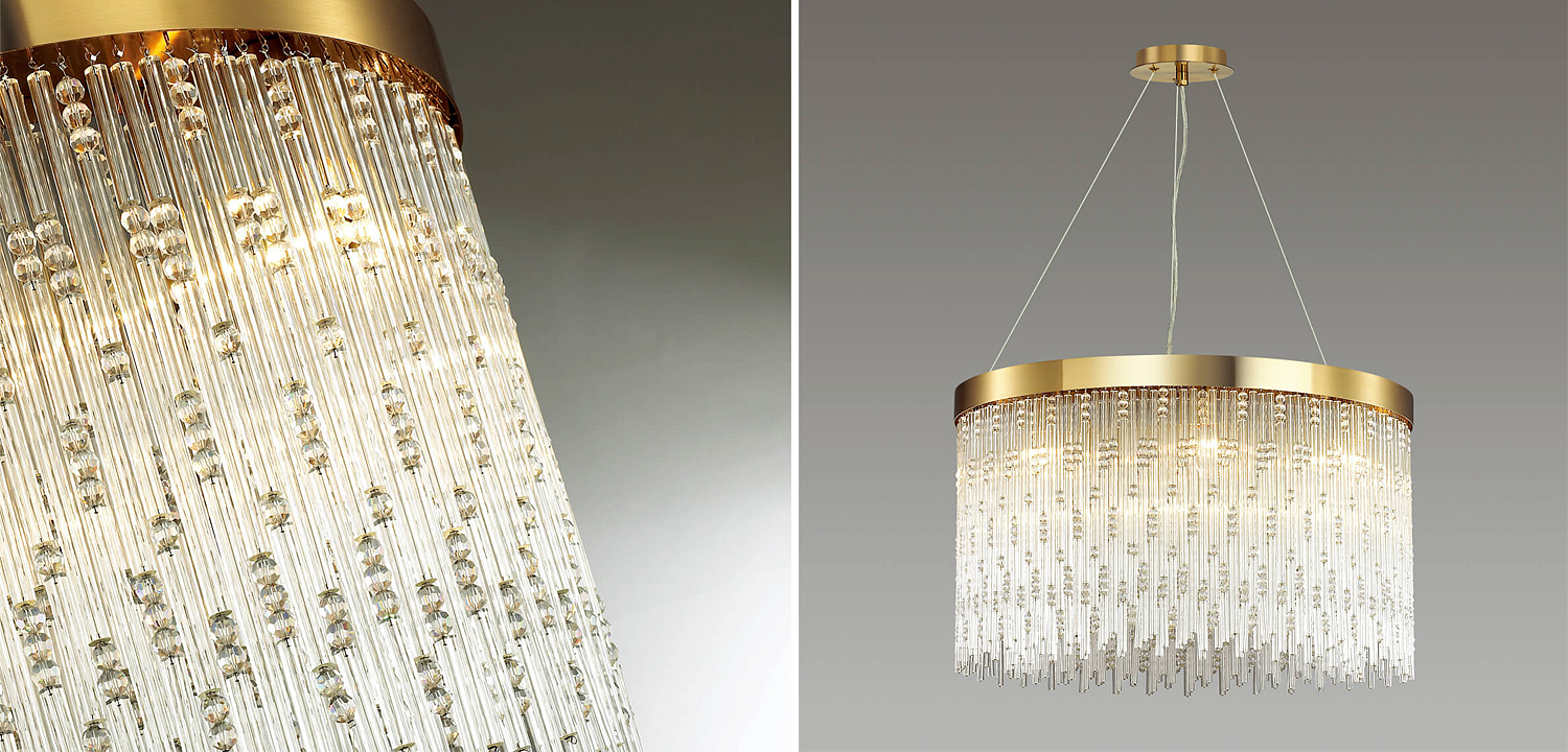 Люстра Hailstorm Rain Kerri Chandelier gold 60 Люстра Hailstorm Rain Kerri Chandelier gold 60 - Loft-Concept в Барнауле