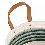 Корзина для хранения с ручками плетеная Interlacement Green  варинант исполнения - 2 | Loft Concept в Барнауле