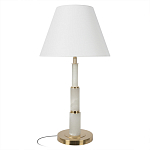 Настольная лампа с белым конусовидным абажуром More Tender варинант исполнения - 1 | Loft Concept в Барнауле