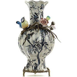 Ваза Blue and Bronze Titmouse