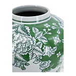 Ваза с зелеными цветочными и птичьими мотивами Vase Inspired by Nature варинант исполнения - 3 | Loft Concept в Барнауле