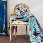 Полукресло из массива бука бежевое с изображением птиц и цветов Beige Green Chinoiserie Garden Chair варинант исполнения - 6 | Loft Concept в Барнауле