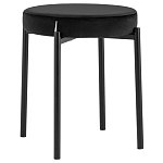 Табурет с мягким круглым сиденьем RIO Black варинант исполнения - 1 | Loft Concept в Барнауле