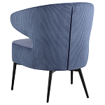 Современное мягкое кресло на металлических ножках Rakush Blue варинант исполнения - 4 | Loft Concept в Барнауле