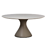Стол обеденный круглый мраморный на бежевом основании Valedmir варинант исполнения - 1 | Loft Concept в Барнауле
