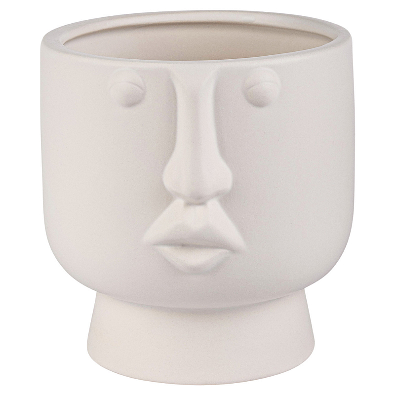 Ваза керамическая Face forever One Белый Ваза керамическая Face forever One Белый в Барнауле | Loft Concept