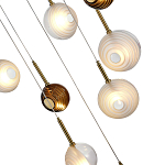 Люстра светодиодная с сферическими стеклянными плафонами Splatter варинант исполнения - 7 | Loft Concept в Барнауле