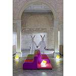 Дизайнерское кресло зеленое Poltronova Sofo Verosa Green Pink Armchair варинант исполнения - 5 | Loft Concept в Барнауле