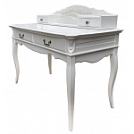 Стол-бюро белого цвета из массива бука с 4-мя ящиками White Provence варинант исполнения - 2 | Loft Concept в Барнауле